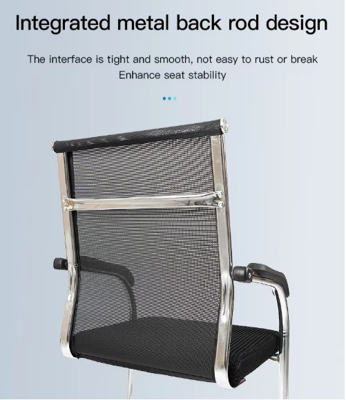 Example proTOBY Black Mesh Guest Chair Set – Ergonomic Office Visitor Chairs with Chrome Frame & Armrests (Set of 2)